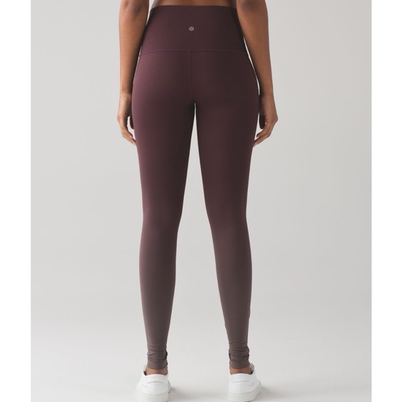 Lululemon Wunder Under Pant Hi-Rise Ombre Black Cherry Lululemon Athletica - Picture 4 of 12